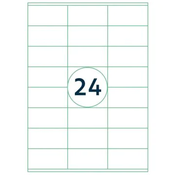 Étiquettes adhésives - 70 x 36 mm RILLPRINT Lot de 2400