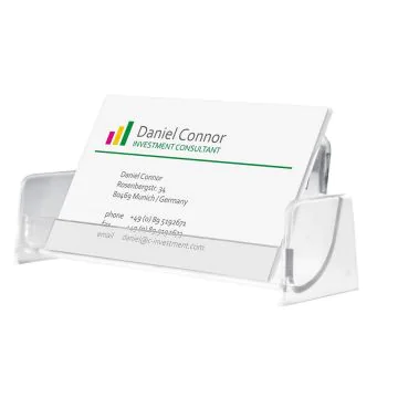 Photo SIGEL VA120 : Porte-cartes en plastique 1 compartiment