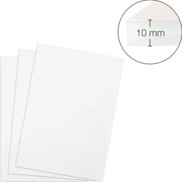TRANSOTYPE : Lot de 15 plaques de mousse - 700 x 1000 mm - Blanc