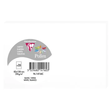 Photo Carte en papier POLLEN  82 x 128 mm - Blanc 1416C 