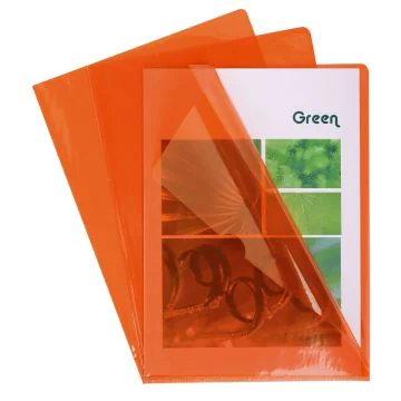 EXACOMPTA : Pochettes à coins A4 en pvc lisse - Orange