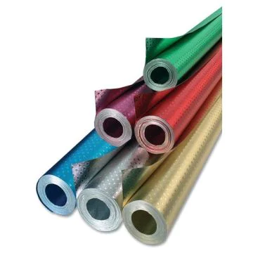 Feuille d'Aluminium - Petites étoiles - Bleu 500 mm x 10 m : FOLIA Image