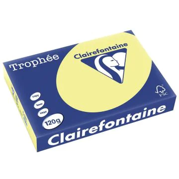 Ramette de papier Trophée de 250 feuilles A3 120g - Jonquille : CLAIREFONTAINE