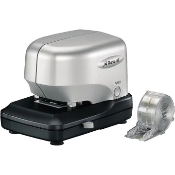 REXEL 2101197 : Agrafeuse électrique Stella 30 - Argent/Noir
