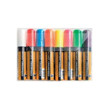 Feutre à craie liquide 7 - 15 mm - Assortiment : SECURIT Lot de 8 Image