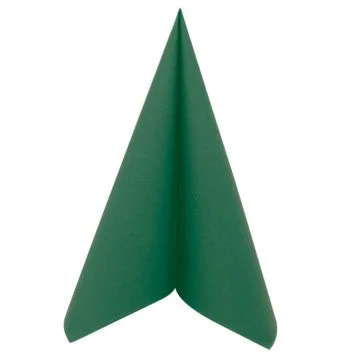 Serviettes de table Cocktail - 200 x 200 mm - Vert Sapin PRO NAPPE Lot de 50 image