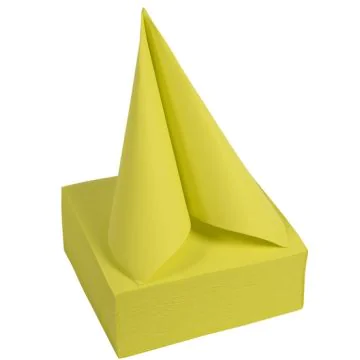 Serviettes de table Cocktail - 200 x 200 mm - Vert Kiwi PRO NAPPE Lot de 50 image