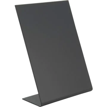 Lot de 3 ardoises de table inclinées noires - 105 x 148 mm : SECURIT L-Boards (TBA-BL-A6)