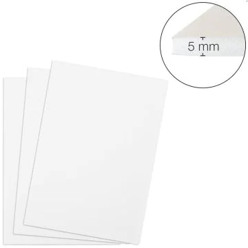 Photo TRANSOTYPE 33050900 plaques de mousse - 500 x 700 mm Blanc