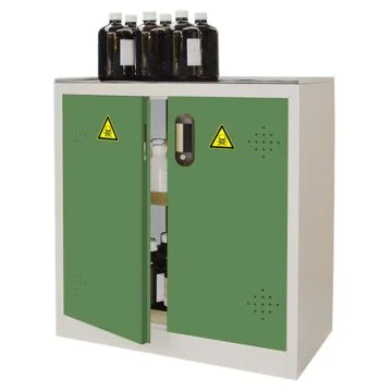 Armoire Vert pour produits dangereux - 155 Litres TRIONYX AZ110V fermé