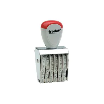 TRODAT : Tampon numéroteur - 6 bandes - 4 x 26 mm 511546