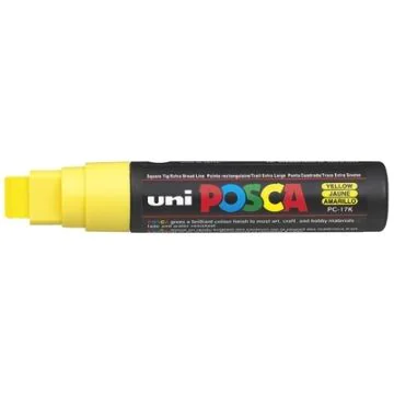 Marqueur peinture Posca PC 17K - Jaune : UNI-BALL photo