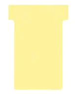 Fiches T - Indice 2 / 60 mm - Jaune : NOBO Lot de 100  visuel