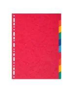 EXACOMPTA : Jeu de 10 intercalaires neutres en carte recyclée 2110E