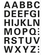 HERMA : Lettres autocollantes - 15 mm 4163
