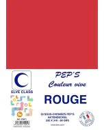 Sous-Chemise pour dossier A4 - Rouge ELVE Pep's Lot de 30