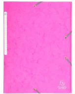 EXACOMPTA : Chemises à élastiques - Rose 17108H