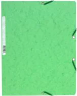 EXACOMPTA 5563E : chemises à élastiques sans rabats - Tilleul  (Classement)