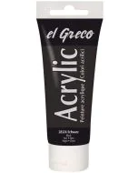 Photo Peinture acrylique EL Greco - 75 ml - Noir KREUL tube
