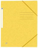 Photo Chemise à élastiques A4 - 3 rabats - Jaune OXFORD Top File+