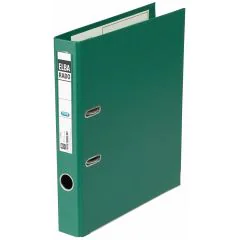 Classeur à levier en PVC - Dos 50 mm - Vert : ELBA Rado Plast Image