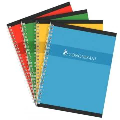 Cahier 17 x 22 cm - 100 pages Grands carreaux : CONQUERANT Visuel