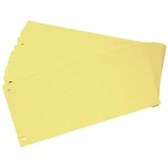 Photo OXFORD : Lot de 100 intercalaires en carton - Jaune 100205026
