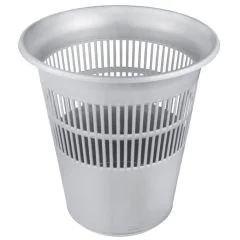 Poubelle en Plastique 11,5 litres - Argent : KEEEPER Jasper Modèle