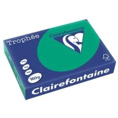 Ramette de papier Trophée de 250 feuilles A4 160g - Vert Sapin : CLAIREFONTAINE Image