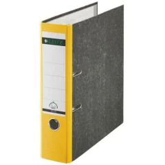 Photo Classeur à levier - Dos de 80 mm couleur Jaune : LEITZ  1080-50-15 
