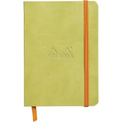 Carnet souple RHODIARAMA pages lignées A6 - Vert anis : RHODIA 117306C