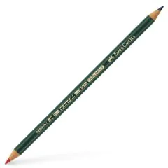 Crayon à 2 mines - Rouge / Bleu : FABER CASTELL Visuel