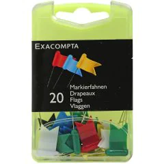 14099E Lot de 20 drapeaux de signalisation - Couleurs assorties EXACOMPTA photo