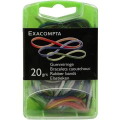 Elastiques - Lot de 100 - Assortiment de couleurs EXACOMPTA image