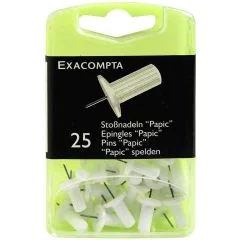 14900E Boite de 25 épingles - Blanc Exacompta photo