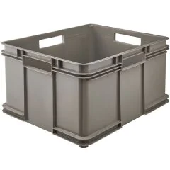 Bac de rangement Euro-Box XXL - 54 litres - Gris pierre : KEEEPER Bruno