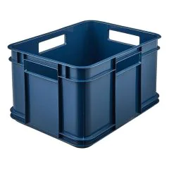 Bac de rangement Euro-Box M - 16 litres - Bleu : KEEEPER Bruno Eco