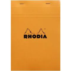 Bloc-Notes quadrillé - 148 x 210 mm A5 : RHODIA N°16 Couverture Orange Visuel