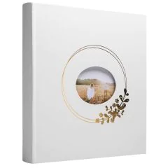 Album Photos Livre - 290 x 320 mm - 300 photos - Blanc : EXACOMPTA Ringflower côté