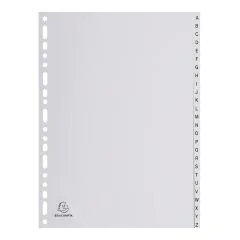 EXACOMPTA : Jeu de 26 intercalaires alphabétiques en pp - 225 x 297 mm