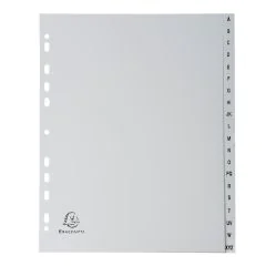 EXACOMPTA : Jeu de 20 intercalaires alphabétiques en pp - 245 x 297 mm