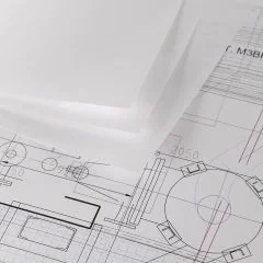 Papier opaque CAD - A2 - 90 g - Blanc : CANSON Exemple
