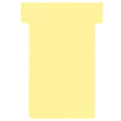 Fiches T - Indice 2 / 60 mm - Jaune : NOBO Lot de 100  visuel