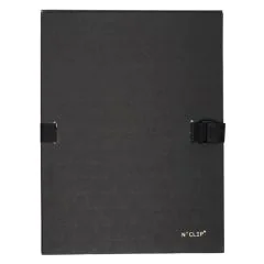 EXACOMPTA : Chemises à clip - Noir 21501E