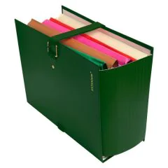 EXACOMPTA Extensor Balacron :  Chemises avec rabat à sangle - Vert 22007E Fermé