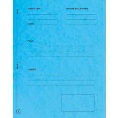 Modèle Dossier de Plaidoirie Pour ou Contre - Bleu  (EXACOMPTA 220102E Avocat)