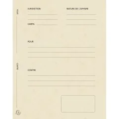 220112E Dossier de plaidoirie Exacompta Avocat Ivoire