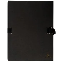 EXACOMPTA Chemises avec rabat à sangle - Noir 223265E