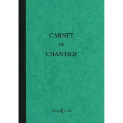 ELVE : Carnet de chantier Hebdomadaire / 7 jours 2438 (Gestion du personnel)