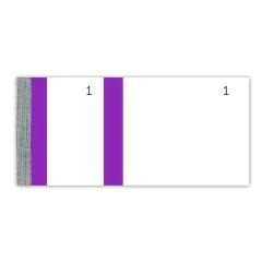 Bloc vendeur  Tickets de coupons détachables - Bande Violet Elve 247